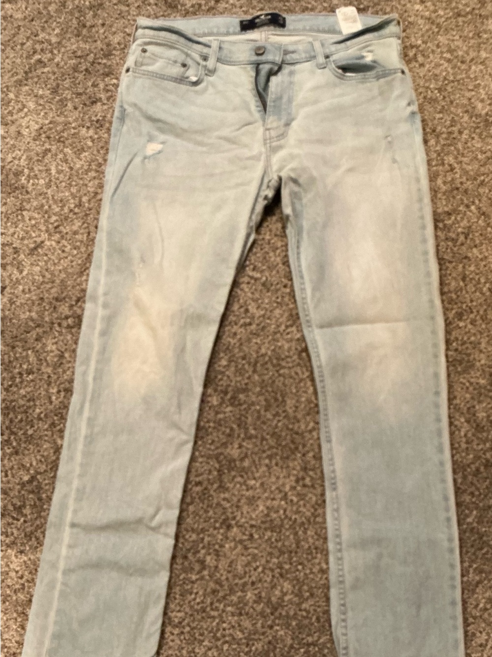 Hollister Light Wash Men’s Slim Straight Jeans